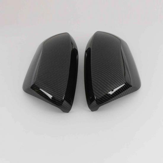 Carbon Fiber Rearview Mirror Side Lid Cover Trim For 20-24 Toyota Corolla Sedan