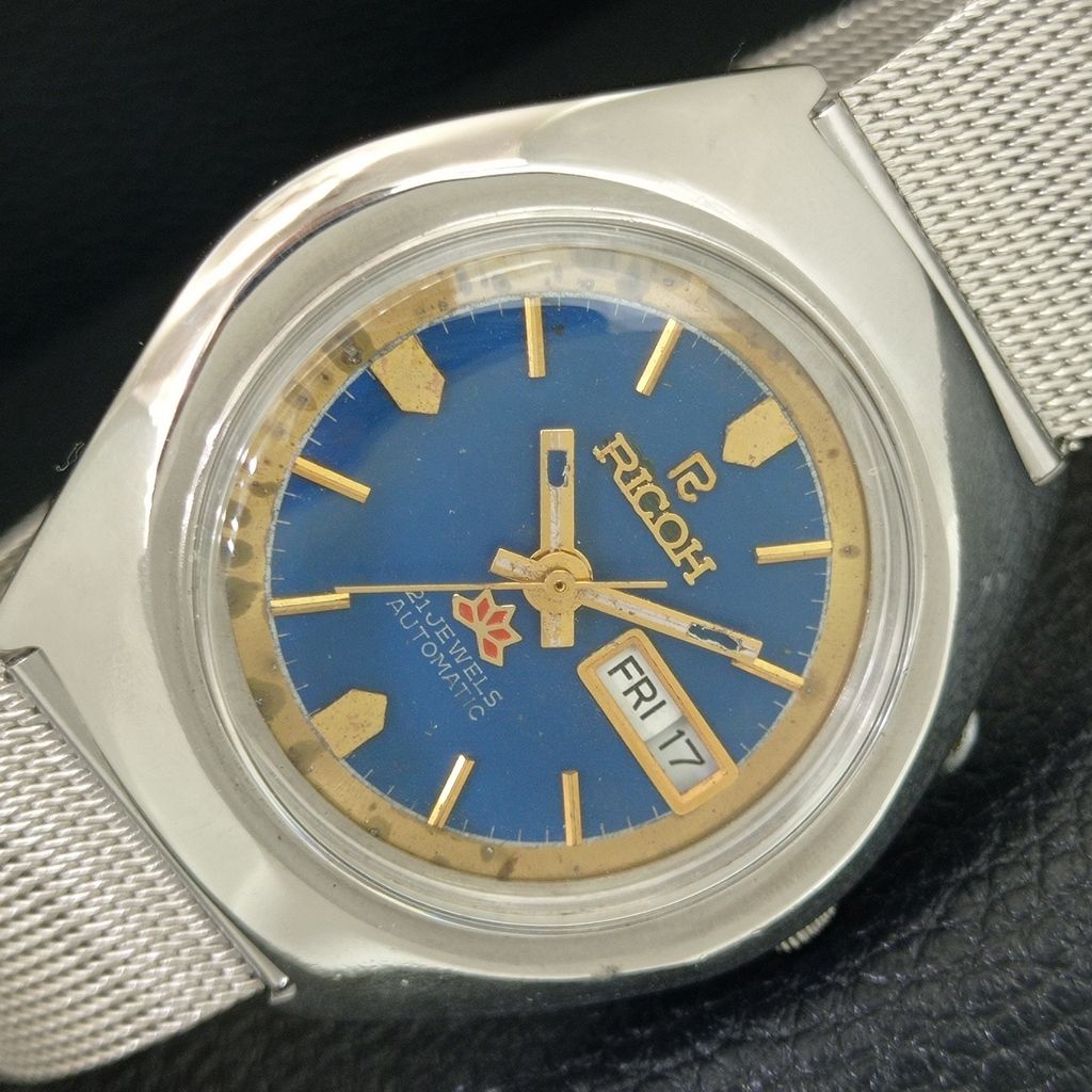 VINTAGE RICOH R31 AUTOMATIC JAPAN MENS ORIGINAL DIAL WATCH a707990-1