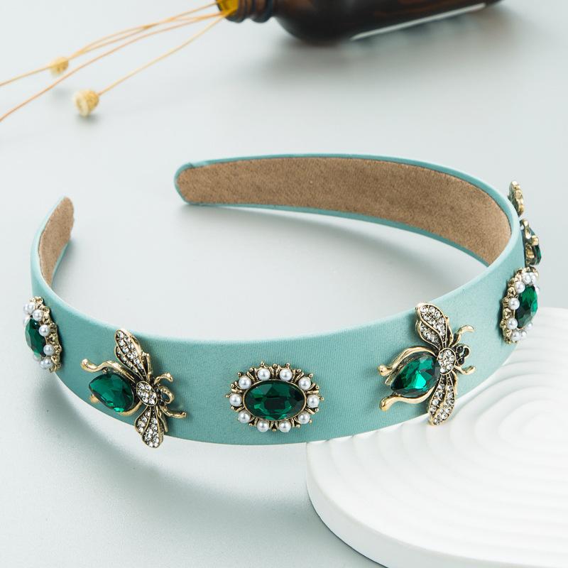 

Барочные Стразы Ручной Работы Металлические Ободки для Волос с Пчелами для Женщин Девушек Аксессуары для Волос