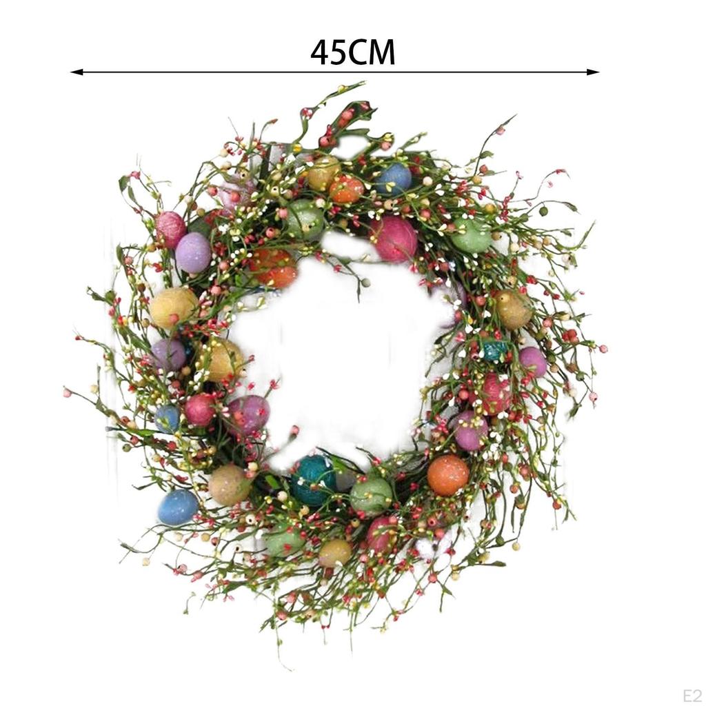 Bliss: Vibrant Easter Egg Wreath for Indoor and Outdoor Festivities