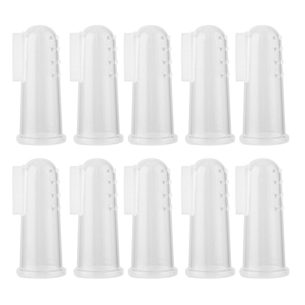 10Pcs Soft Finger Toothbrush Pet Dog Oral Dental Cleaning Teeth Care Brush