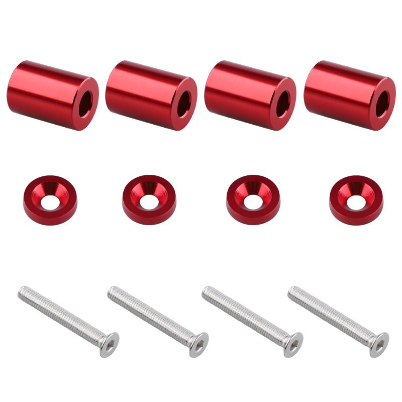 4pcs Universal Racing 7 Colors Aluminum Billet Hood Vent Spacer Riser Kits For All Turbo / Engine/Motor Swap For Most Car