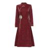 Elegant Spring Qipao Dress for Middle-aged Women - 2026 Chinese Style Skirt
