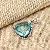 Aqua Apatite Gemstone Jewelry 925 Sterling Silver Jewelry Pendant Necklace Gift for Mother