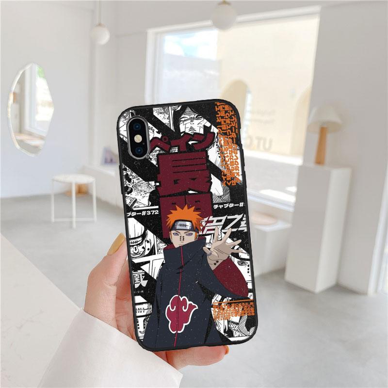 PP46 Naruto Akatsuki Soft Shell Phone Case for Samsung Galaxy S20 S21 S22 Ultra FE + Plus A21S A22 A24 A25 A26 A30 A30S A31