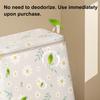Floral Comforter Storage Bag Large Capacity Dust-proof Zippered Bag with Carry Handles Foldable Space Saver Organizer