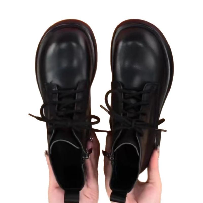 Soft bottom wear-resistant and non-slip new autumn and winter short boots, velvet warm flat bottom women's versatile fashion boots women