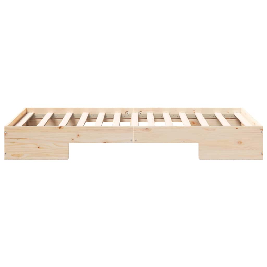 Brown Bed Frame 80 x 200 cm