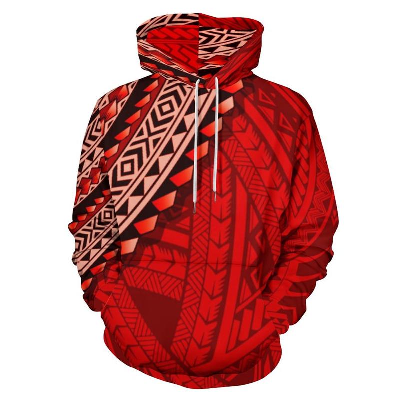 New 3D Polynesian Tattoo Lapu Sun Tribal Graphic Hoodies For Man Women Fashion Hoody Cool Pullovers Streetwear Clothing Harajuku