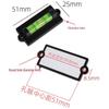 Black Plastic Spirit Level with Hanging Ear Rack and Screw Eyelet
