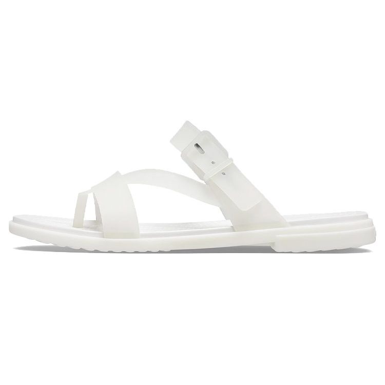 Crocs Tulum Flat Outdoor Slide Sandals Women Sandals White 207173-159