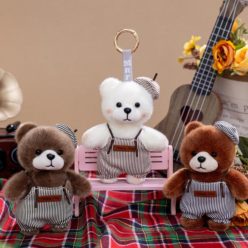 2026 Painter Bear Plush Keychain - Cute Mini Bear Pendant Toy Gift