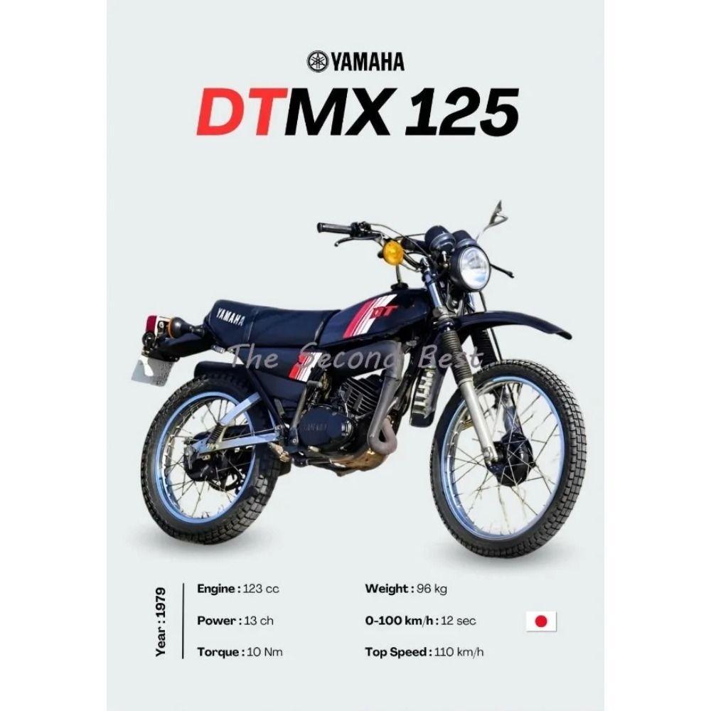 Vintage Japansk Motorcykel Metallplåtskylt Vardagsrum Väggdekor Modern Hemaccent