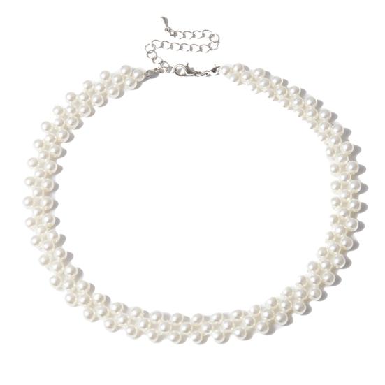 

Вечерняя вечеринка Женское элегантное колье-чокер из искусственного жемчуга Ювелирные изделия Подарок на годовщину белый