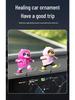 Bear Skateboard Car Ornament: Dashboard Center Console Cartoon for New Cars