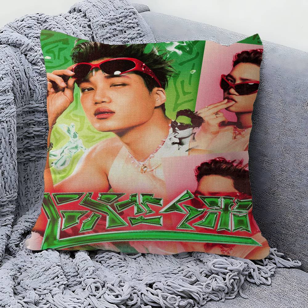 Krop E-X-O Group Pillow Cover for Bedroom Room and Living Room Sofa Decorative Cushion Cover