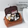 Men's PU Leather Hanging Toiletry Bag – Cross-Border Travel Essentials