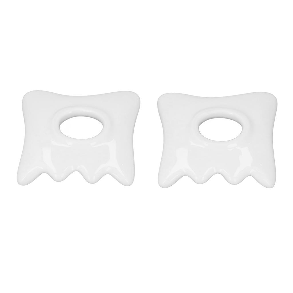 2pcs Face and Body Gua Sha Board Ceramic Gua Sha Board Face Lift Muscle Relief Scraping Massage Tool for Face and Body