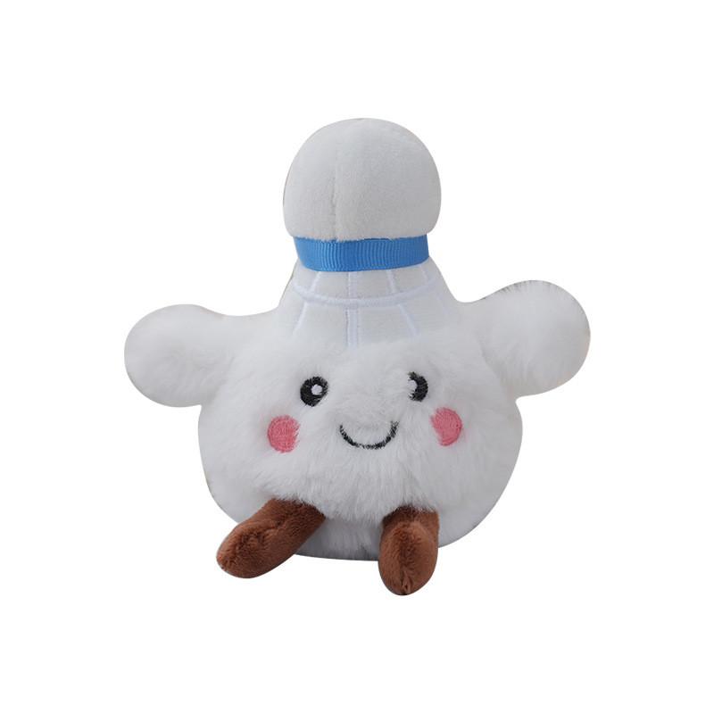 Badminton Keychain Plushie With Pp Cotton Filling For Teens Key Accessory