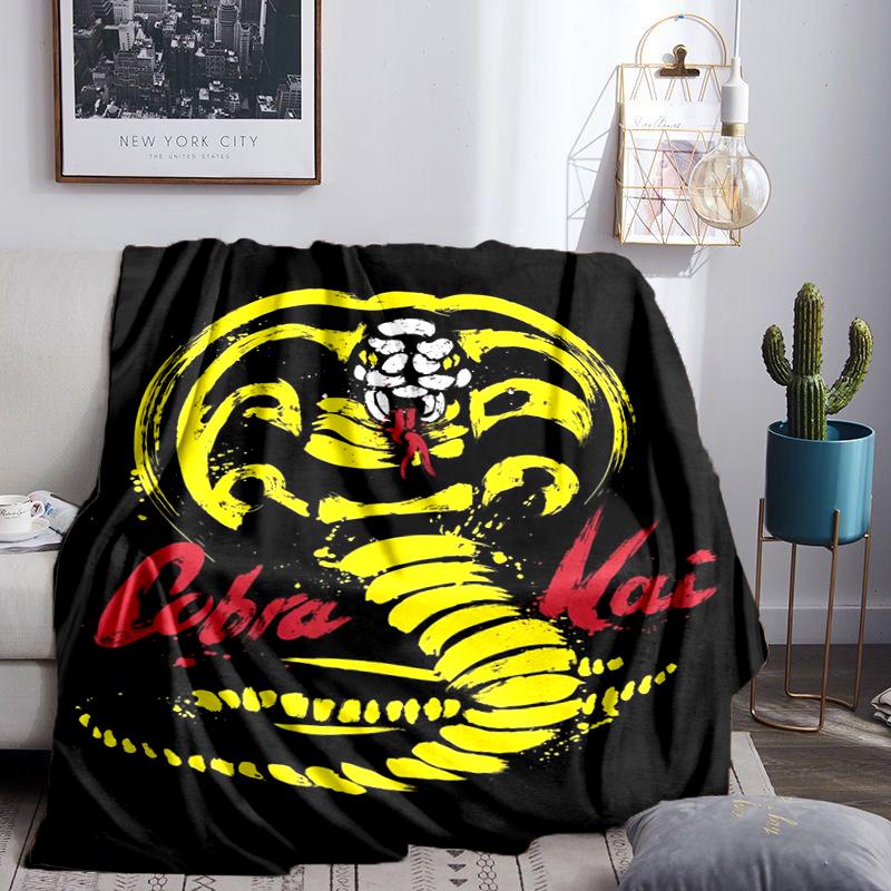Cobra Movies Of The Fighters Blanket Flannel Throw for Sofa, Indoor, Camping, Living Room, Office, Chair, And Bed Soft Birthday Gift