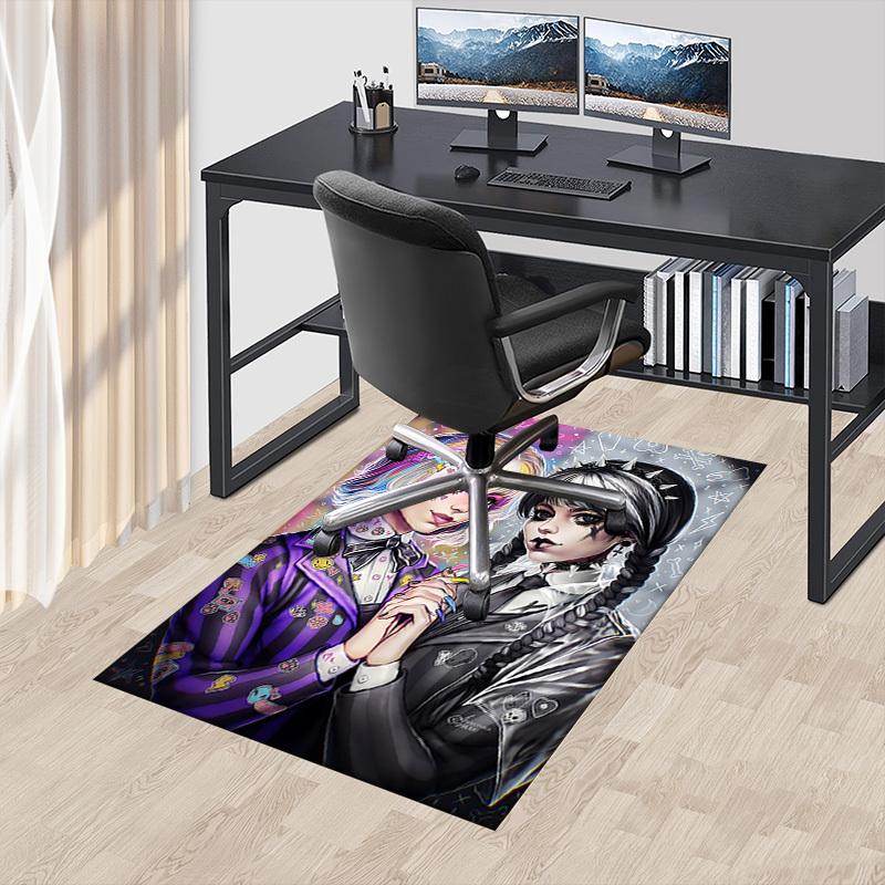 1PC Gothic Punk Extra Large Non Slip Floor carpet, Office, family, bedroom Large Area Rug Indoor Rugs, Vibrant Colors