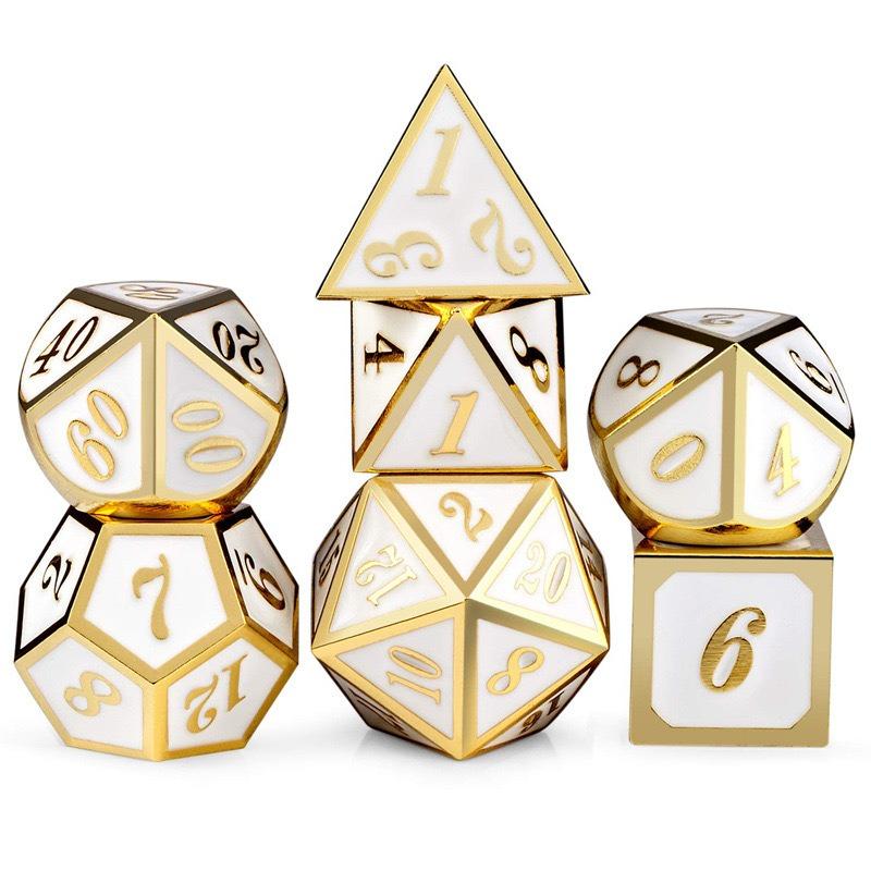 DND Dice Set, Dungeons and Dragons Dice with D20 Metal Dice Set for D and D Dice or RPG Role Playing MTG Tabletop Board Games, Shadowrun Pathfinder