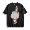 Humorous Goose Gesture Graphic T-Shirt Mens Womens Tees Top