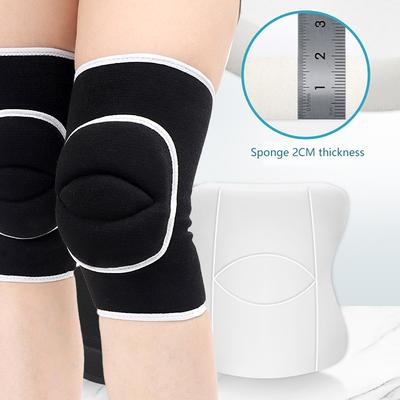 1 Paar Sport Knieschoner Erwachsene Kind Tanz Knieschützer Elastisch Verdicken Schwamm Kniebandage Unterstützung für Fitnessstudio Yoga Workout Training