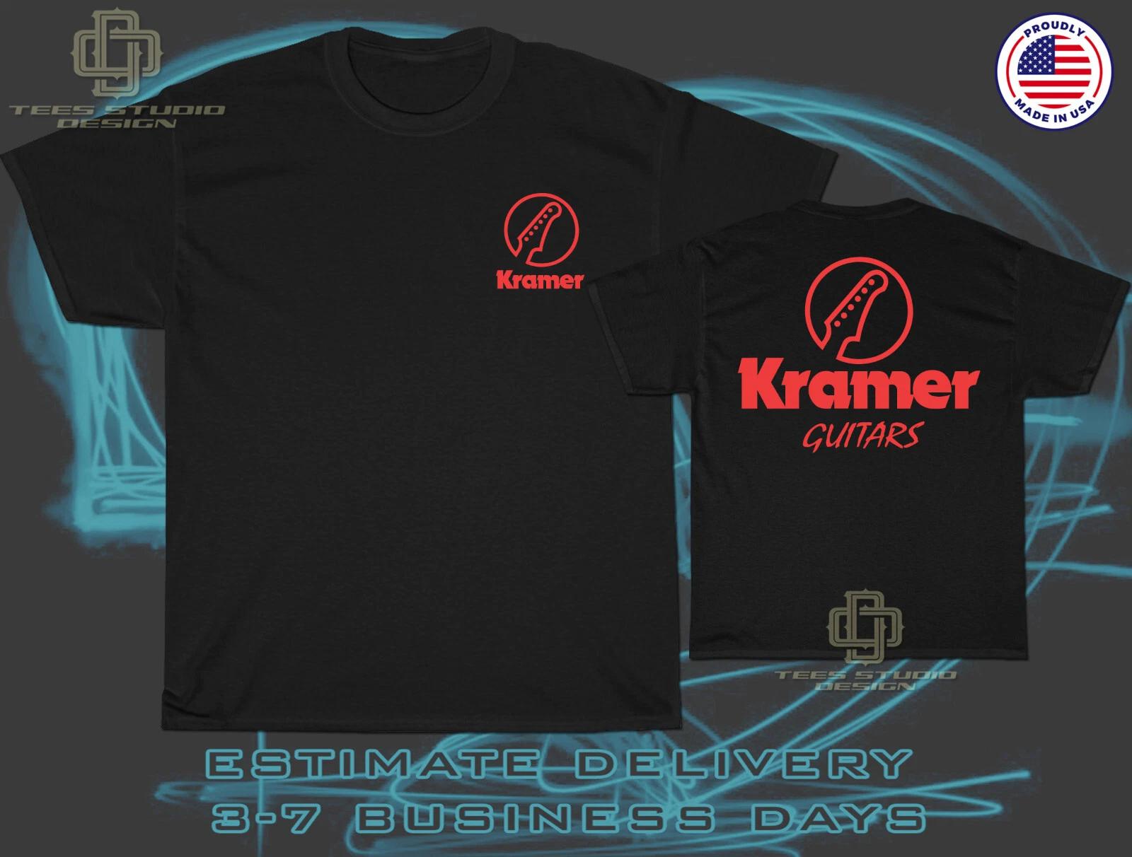 New Tee Kramer Guitars Logo Men s T-Shirt American T-Shirt Size S-5XL M