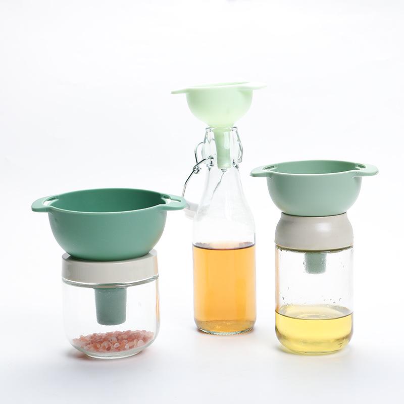 Multi-functional Plastic Funnel Set: Four-in-One Kitchen Tool