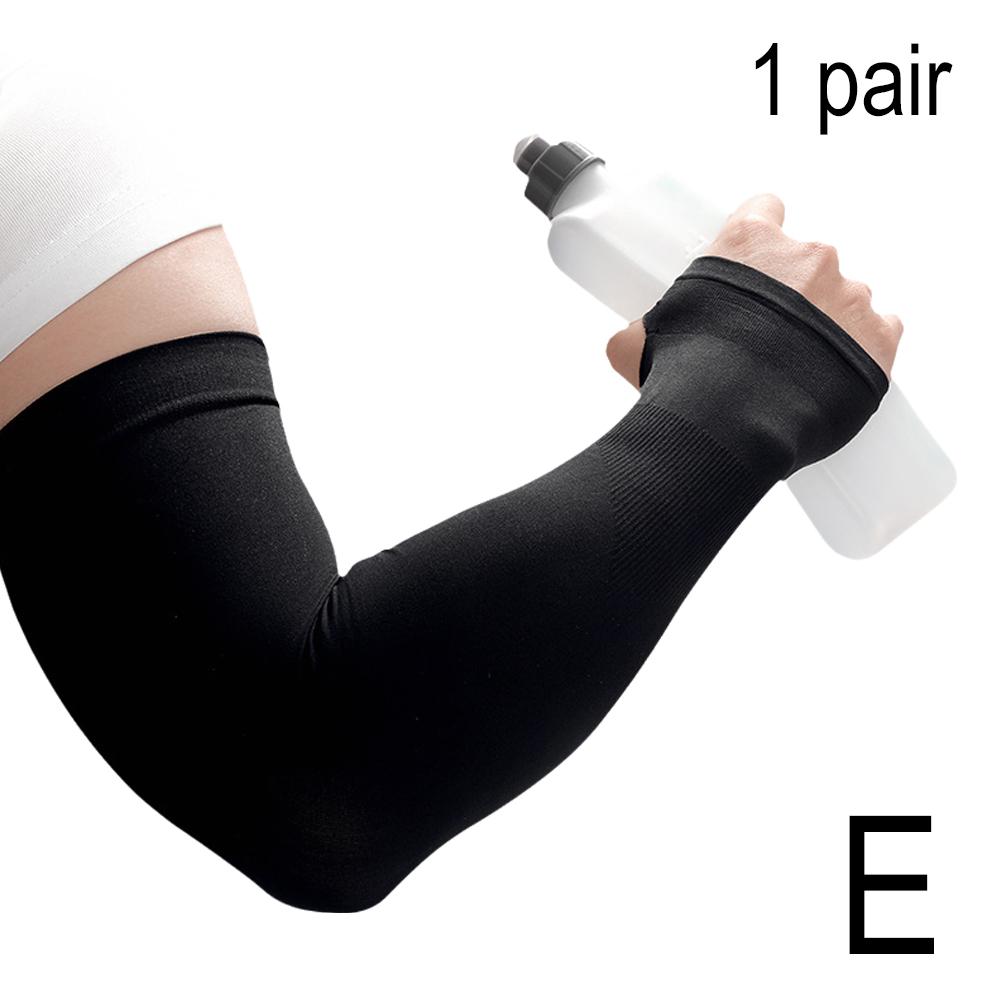 1 Paar Sommer-Sonnenschutz-Ärmel für Damen und Herren, rutschfest, atmungsaktiv, kühlend, für Outdoor-Aktivitäten, Basketball, Radfahren, Sportärmel