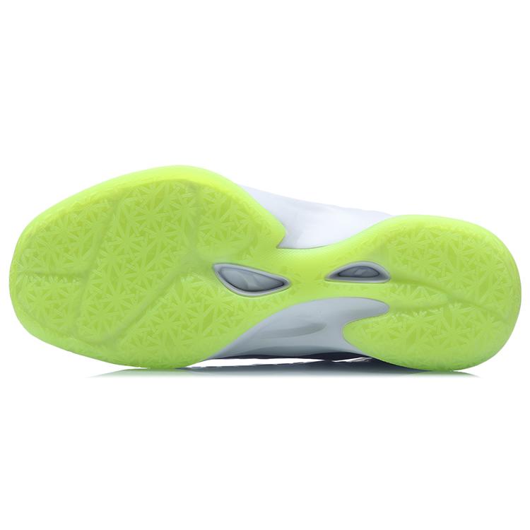 Li Ning Slip Resistant Abrasion Resistant High Top Basketball Shoes Unisex Purple Green ABAR065-3