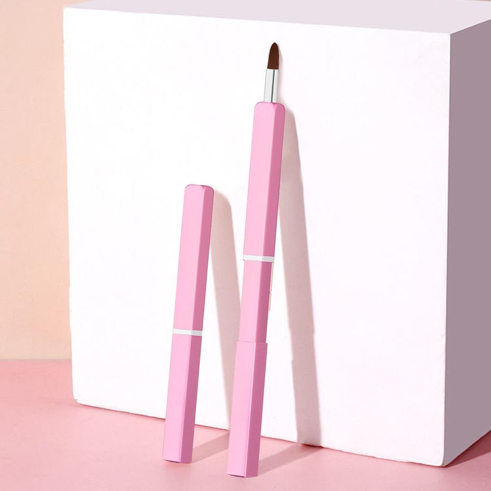 Telescopic Lip Gloss Brush Lip Liner Lipstick Brush Beauty Tools Retractable Lip Brush  Dustproof