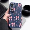 Pink Bowknots Floral Pattern Case For Samsung Galaxy S26 S25 S24 Ultra S23 S22 S21 FE A54 A15 A35 A55 A16 A26 A36 A56 A17 A37 A57 5G Funda