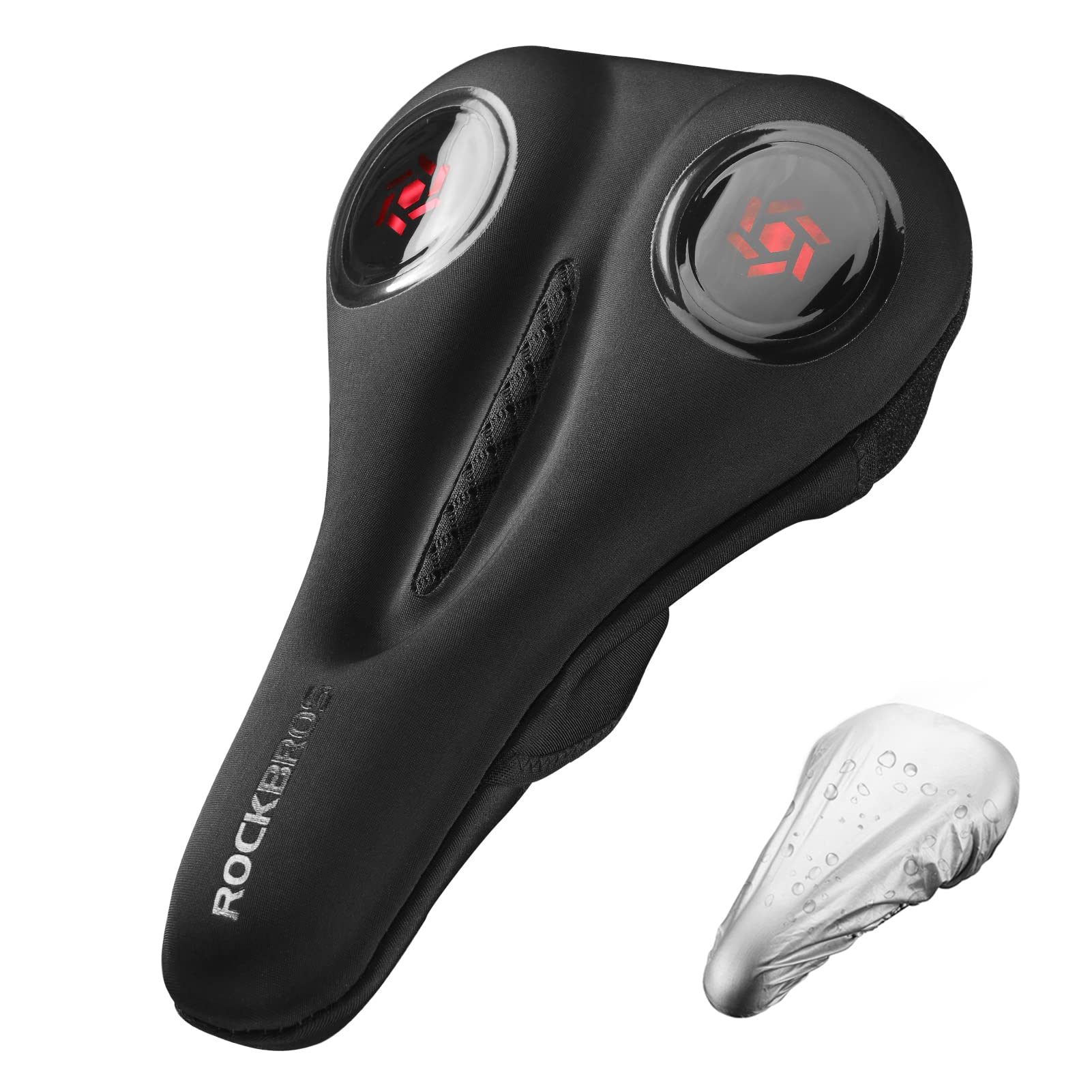 

ROCKBROS Чехол на велосипедное седло с пеной памяти Остается Экстра Нет боли в ГЕЛЕ Водонепроницаемый Амортизирующий Легкий для Кроссовых Дорожных и Горных Велосипедов Подушка,