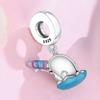 Copper Cute Little Dolphin Animal Pendants Bracelet Charms Fit Women Jewelry Party Beads Diy Fine Gifts Accessories