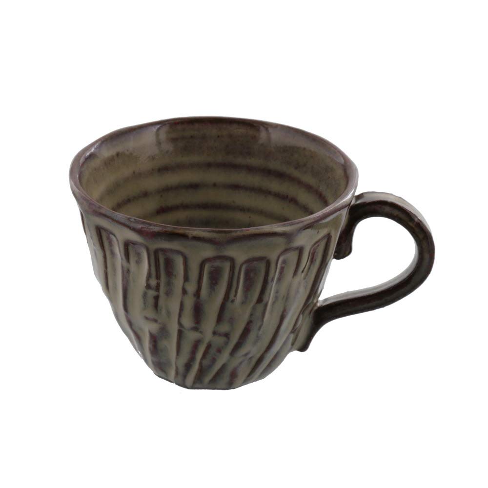 Tableware East Japanese Handmade Coffee Cup Shinogi 250cc Akakin Kiln