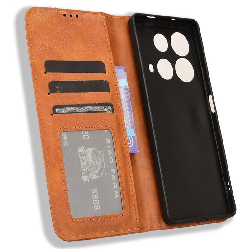 For Infinix Note 40 X6853 Leather Case Magnetic Closing Wallet Phone Cover