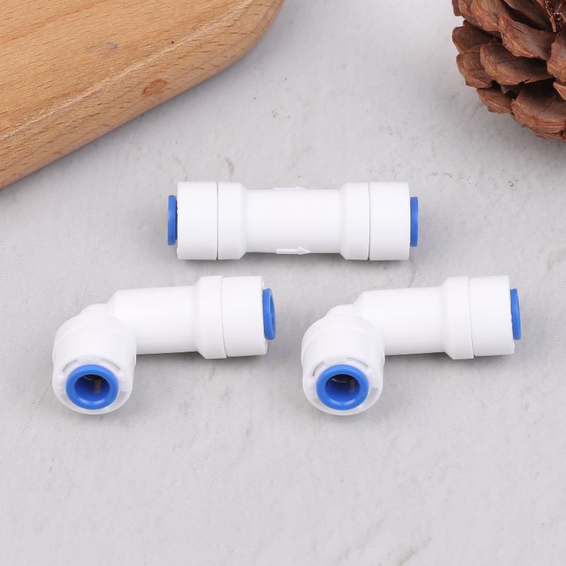 Single-Piece Check Valve Connector 1/4" Check For Valve Push In For Non Return Water Reverse Osmosis System Filters
