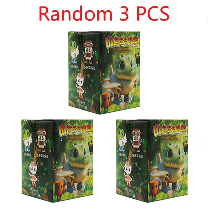 Nuevo Tung Tung Sahur  Q-version Fusion Monster Children's Puzzle Blind Box Christmas Toy Model