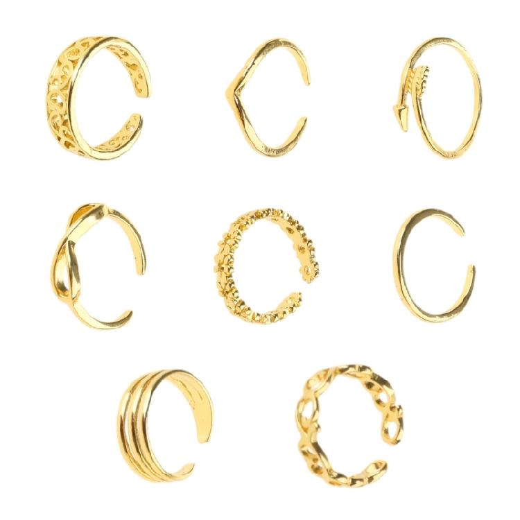 Women Flower for Arrow Band Open Tail Ring Women Beach Foot Jewelry Set