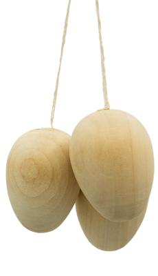 Wooden Eggs 4cm 12pcs | CDJ-9038