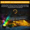 RGB Solar Pond Light, Three Heads Underwater Spotlights, IP68 Rainproof Outdoor Decorative Lamp, Solar Powered