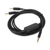 Replacement Headphone Cable 3.5mm Volume Control Sound Cable Compatible for MMX300 MMX300 2nd Gen Headset