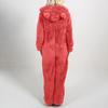 2024 Trendy European/American Fleece-Lined Hooded Jumpsuit Pajamas for Women - 22 Colors Available