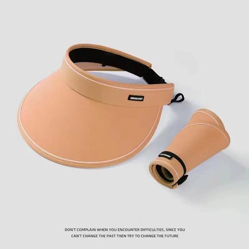 New Sun Hat Women's Uv Protection Sun Hat Summer Empty Cap Large Brim Outdoor Cycling Face Shade Hat Woman