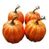 Textured Finish Foam Pumpkin 13.5X16.5CM/5.31X6.5Inch Artificial Pumpkin Thanksgiving Decoration for Fall Shelf and Window