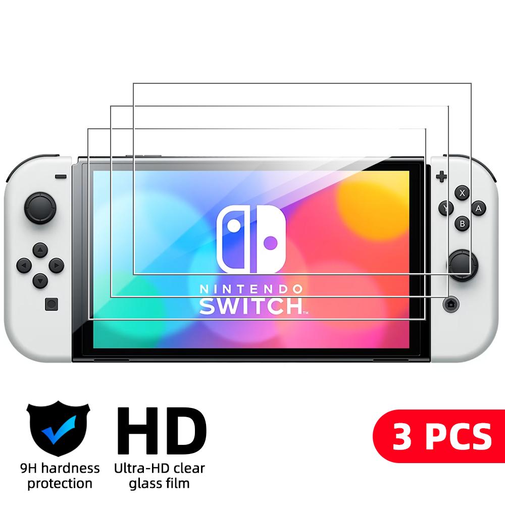 9H Tempered Glass for Nintendo Switch OLED Switch2 2 Screen Protector, HD Clear Anti-scratch Protective Glass Film Accessories