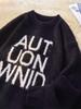 Amerikanischer Stil Lockerer Nerzpullover - Rundhalsausschnitt, Retro, Vielseitiges Herbst/Winter Oberteil für Paare