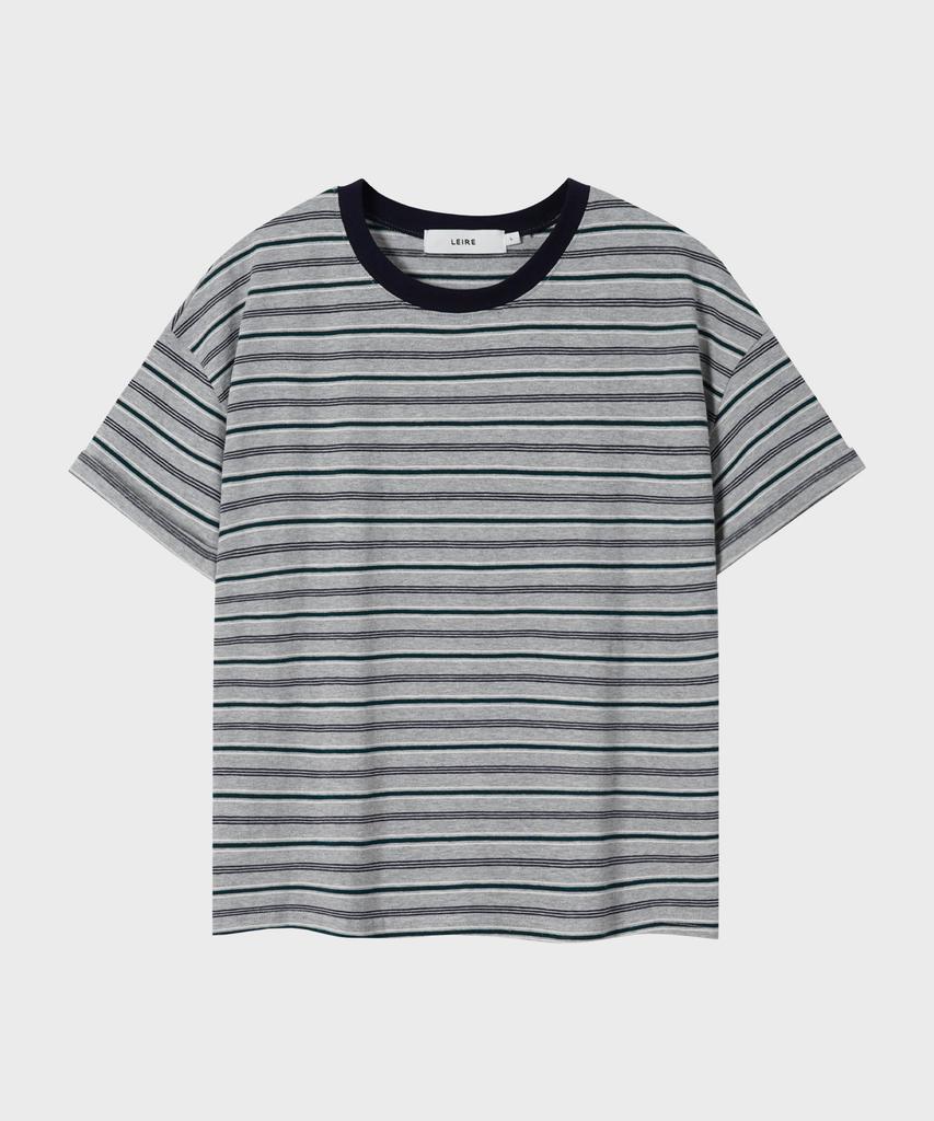 LEIRE Essential Striped Crop T-Shirt (7 Colors) (Type A)